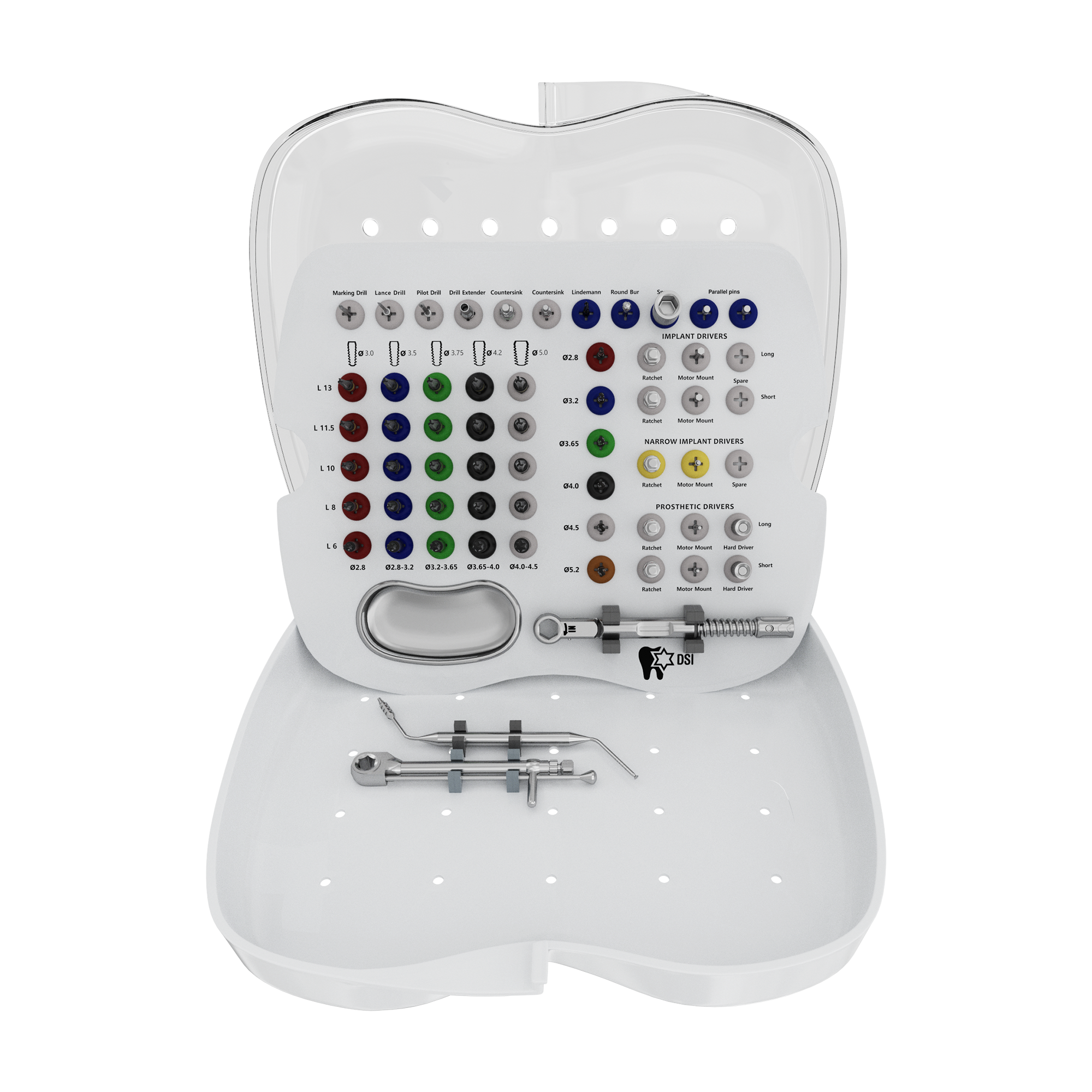 DSI SK006 Conical Drills Surgical Kit For Advanced Implant Maxillo-fascial Treatment