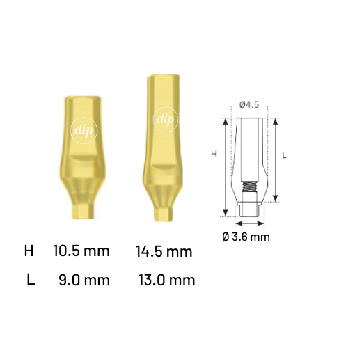 Straight Titanium Abutment for Nobel Active® NP 3.5