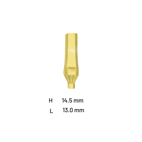 Straight Titanium Abutment for Nobel Active® RP 4.3