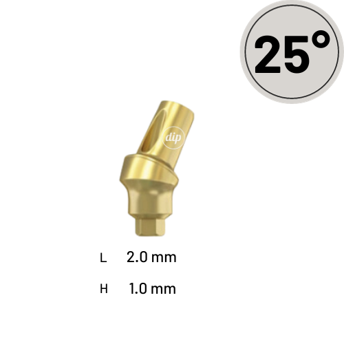 25° Angled Snap-On Transfer-Abutment for Internal Hex RP 3.5