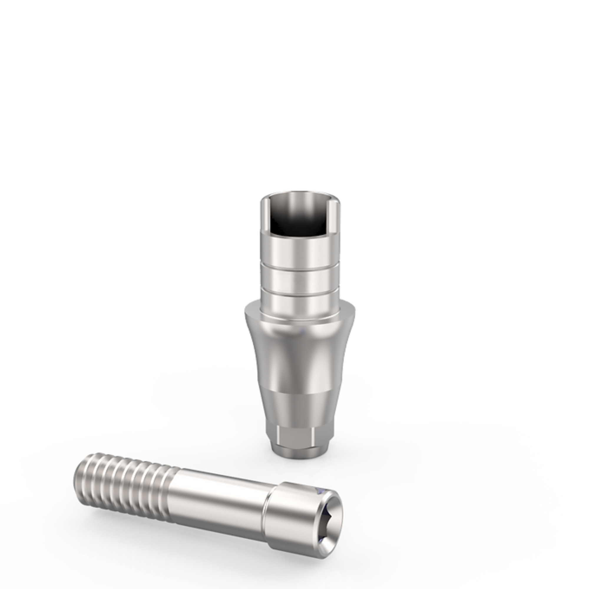 Anti-Rotational Ti-Base Abutment Compatible with MegaGen AnyOne® Cuff Height=1.5mm Post Height=4.5mm