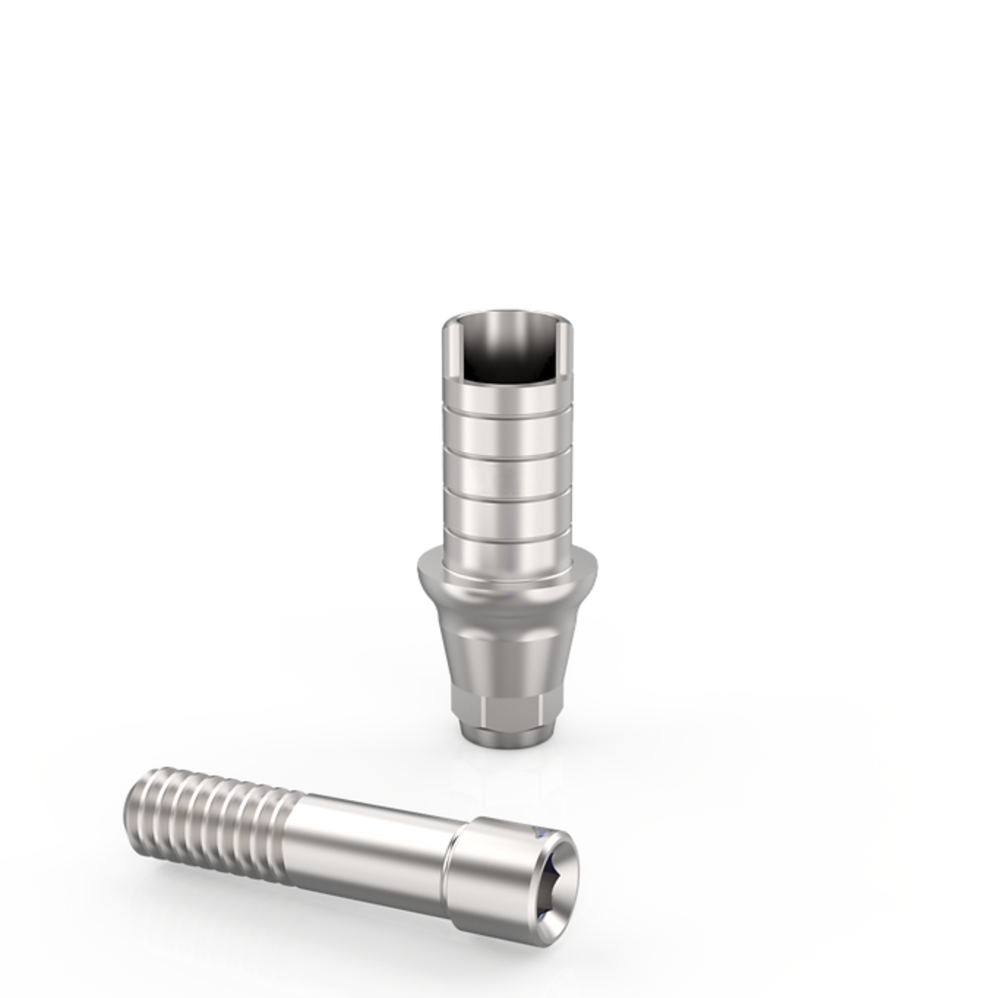 Anti-RotationalTi-Base Abutment Compatible with MegaGen AnyOne® Cuff Height=1.5mm Post Height=6.0mm
