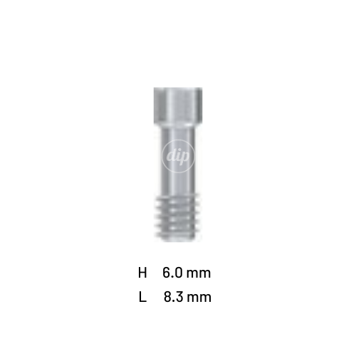 Long Titanium Fixation Screw for Multi-Unit M1.72 Internal Hex RP 3.5