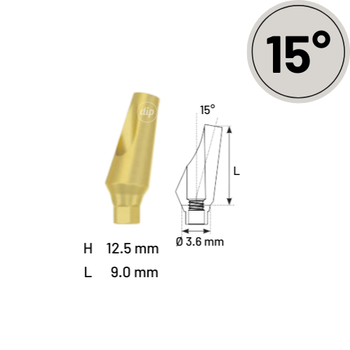 15° Angled Abutment for Nobel Active® NP 3.5