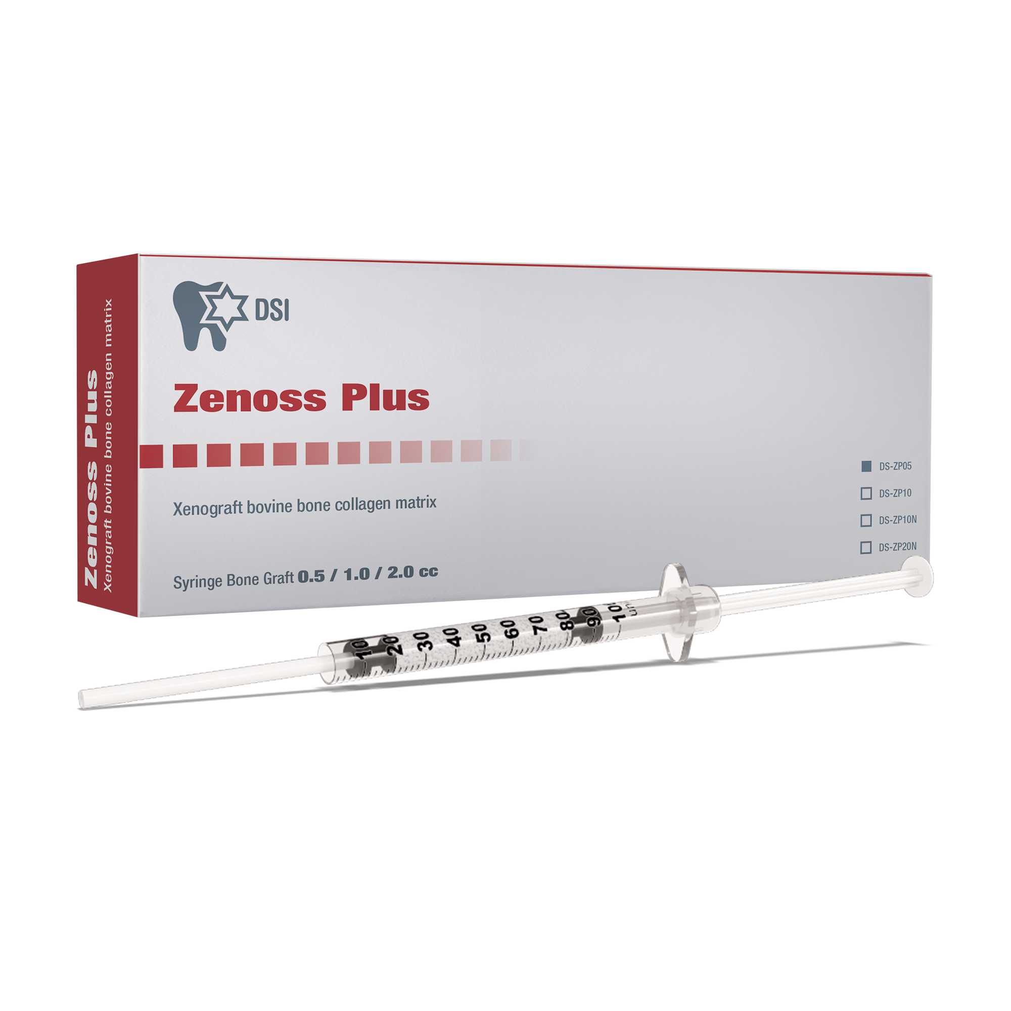 DIP Zenoss Bovine Natural Bone Graft Cortical-Cancellous Mix In Syringe