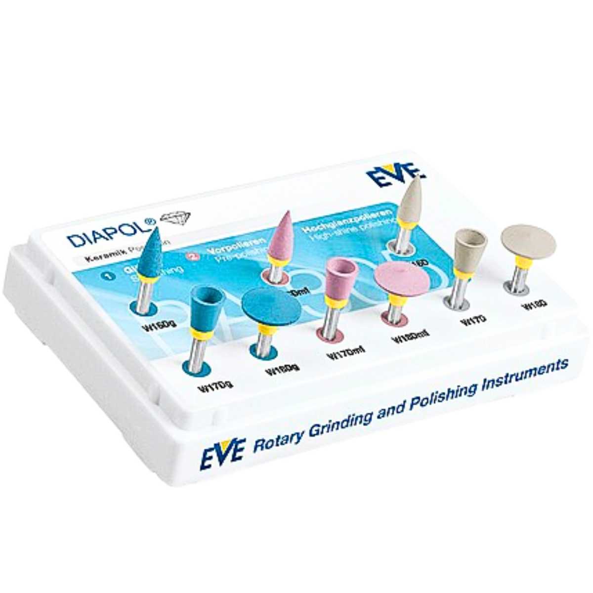 EVE Diapol Plus RA 305 Set 9 Diamond Silicone Polishers