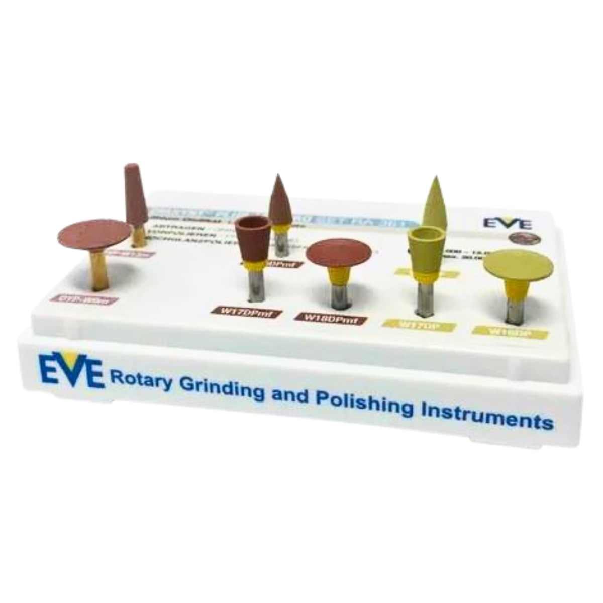 EVE Diapro RA361 Set of 6 Diamond Silicone Polishers + 2 Stones