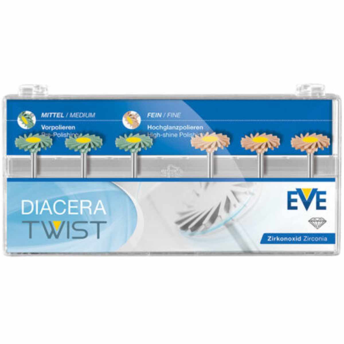 EVE Diacomp Set RA 342 Set 6 Polishers for Composite