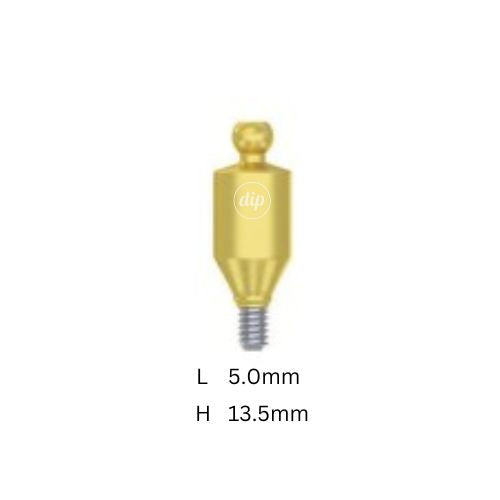 Straight Ball Attachment for Nobel Active® RP 4.3