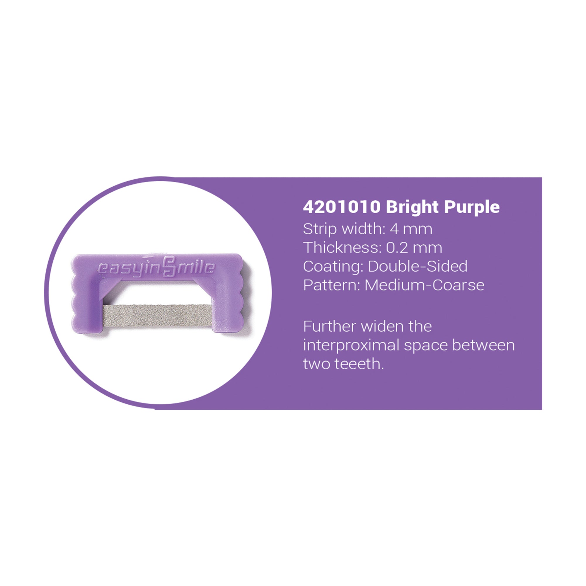 Easyinsmile IPR Strips Bright Purple