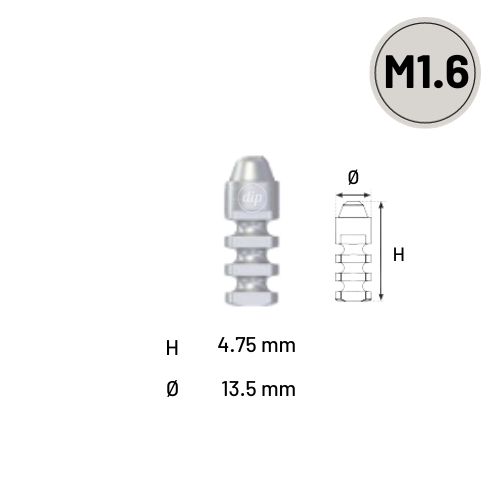 Abutment Analog for Multi-Unit Abutment M1.6 for Internal Hex RP 3.5