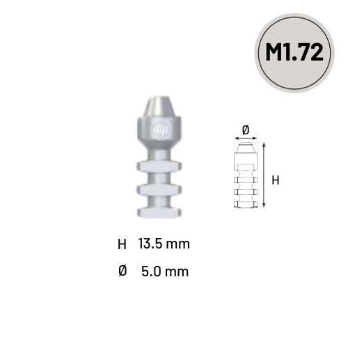 Abutment Analog for Multi-Unit Abutment M1.72 for Internal Hex RP 3.5