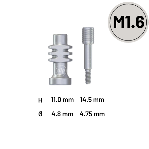 Open-Tray Impression Coping for Multi-Unit M1.6 For Internal Hex RP 3.5