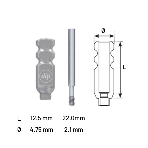 Open-Tray Impression Coping for Internal Hex RP 3.5 (Long)