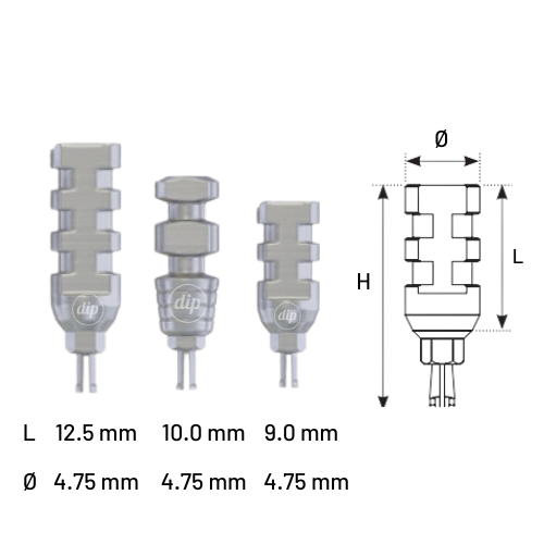 Clip-Transfer Impression Coping For Internal Hex RP 3.5