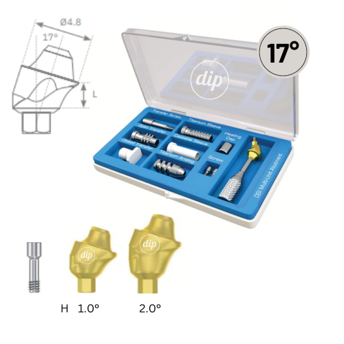 17° Multi-Unit Abutment KIT M1.6 for Internal Hex NP 2.0