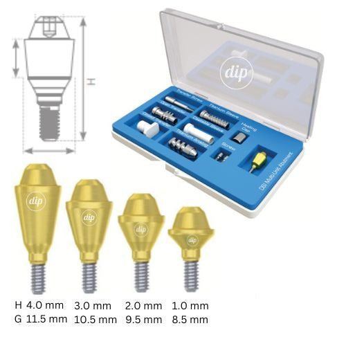 Straight Multi-Unit Abutment KIT M1.6 for Internal Hex NP 2.0