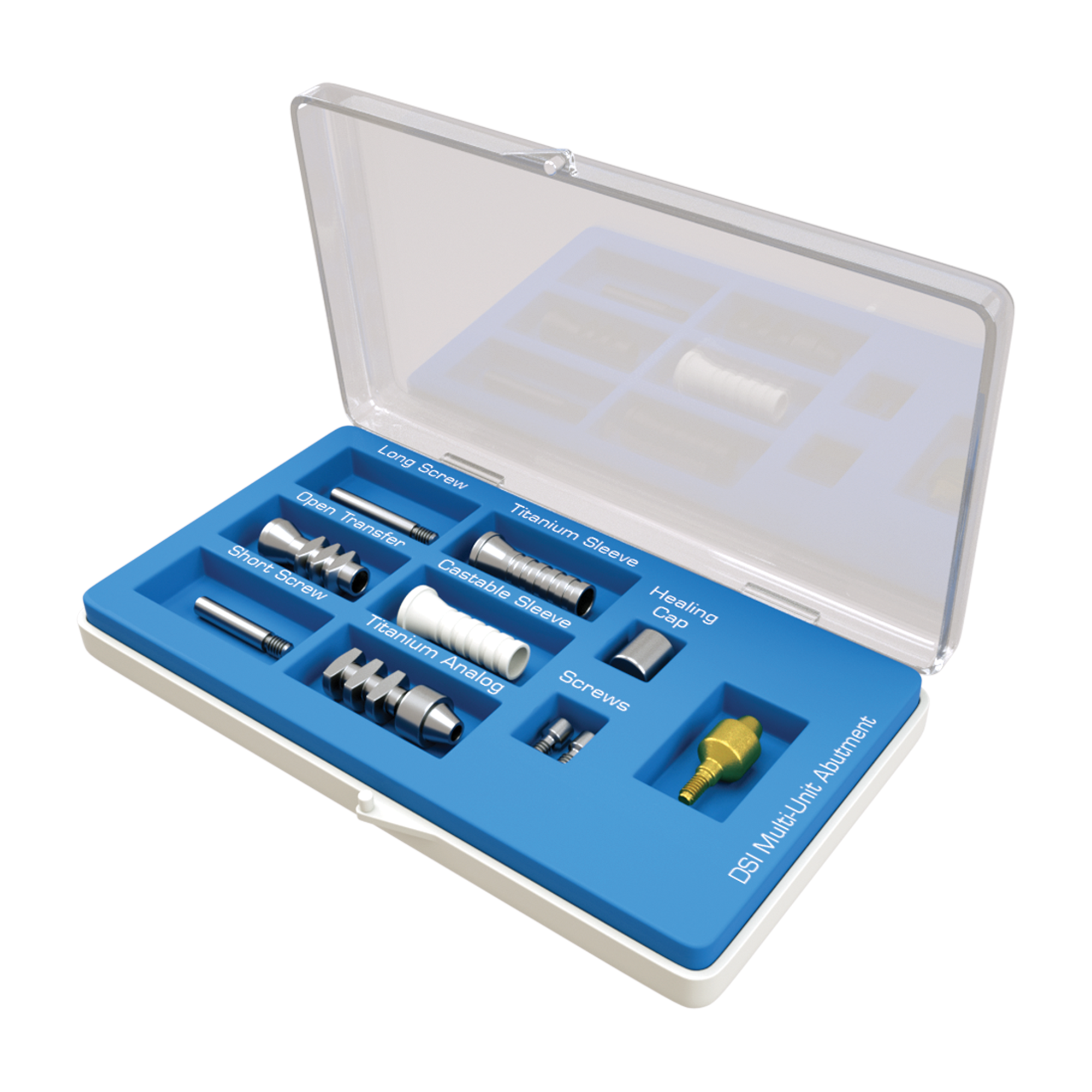 DIP Straight Multi Unit Abutment Next-Gen(M1.7) 5.0mm Full Set - Internal Hex Ø2.42mm