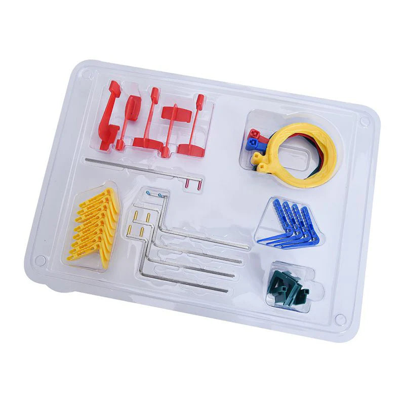 Dental X-ray positioning system with color-coded rings