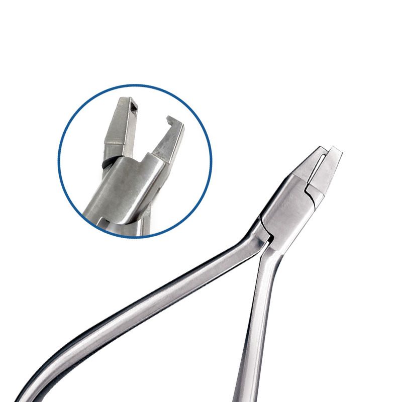 Stainless steel plier for shaping clear aligner torque indentations