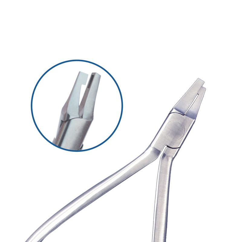 Stainless steel plier for shaping clear aligner torque indentations