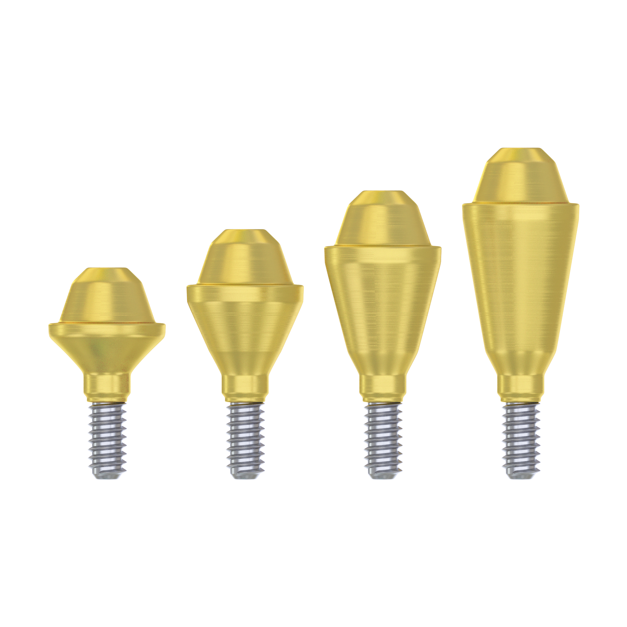 DIP Narrow Premium Straight Multi Unit Abutment (M1.6) 4.8mm Full Set - Internal Hex Ø2.00mm