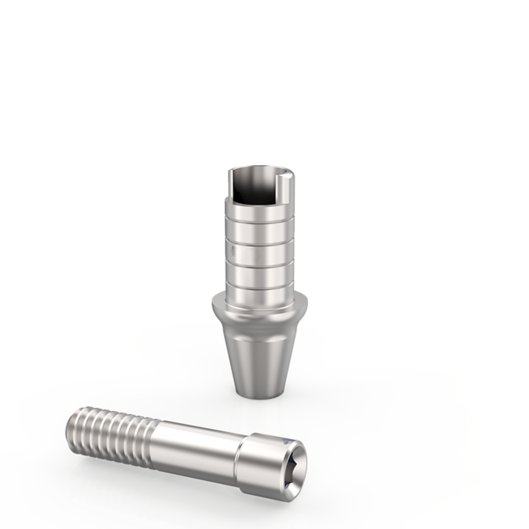 Rotational Ti-Base Abutment Compatible with MegaGen AnyOne® Cuff Height=1.5mm Post Height=6.0mm