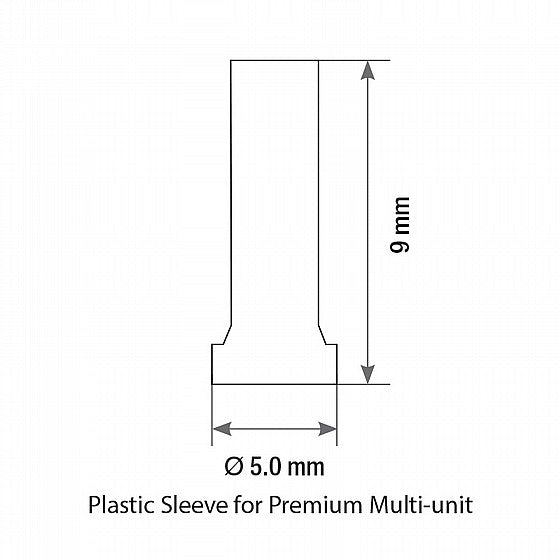 DIP Castable Sleeve Abutment For Premium Multi-Unit M1.6