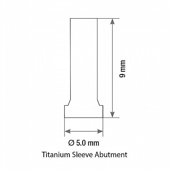 DIP Titanium Sleeve Abutment For Premium Multi-Unit M1.6