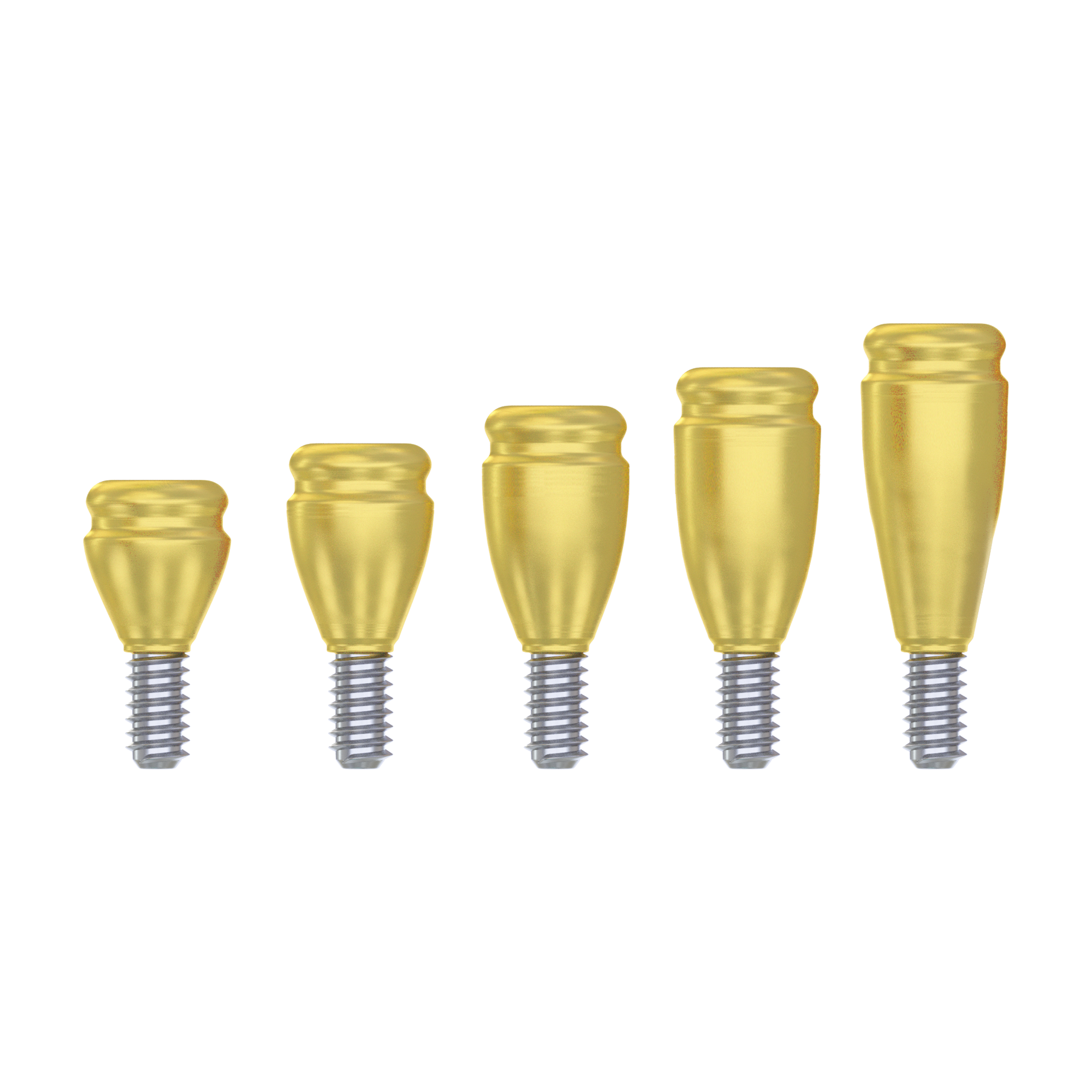 DIP Straight Loc-in Abutment 3.6mm FULL SET - Conical Connection NP Ø3.5mm