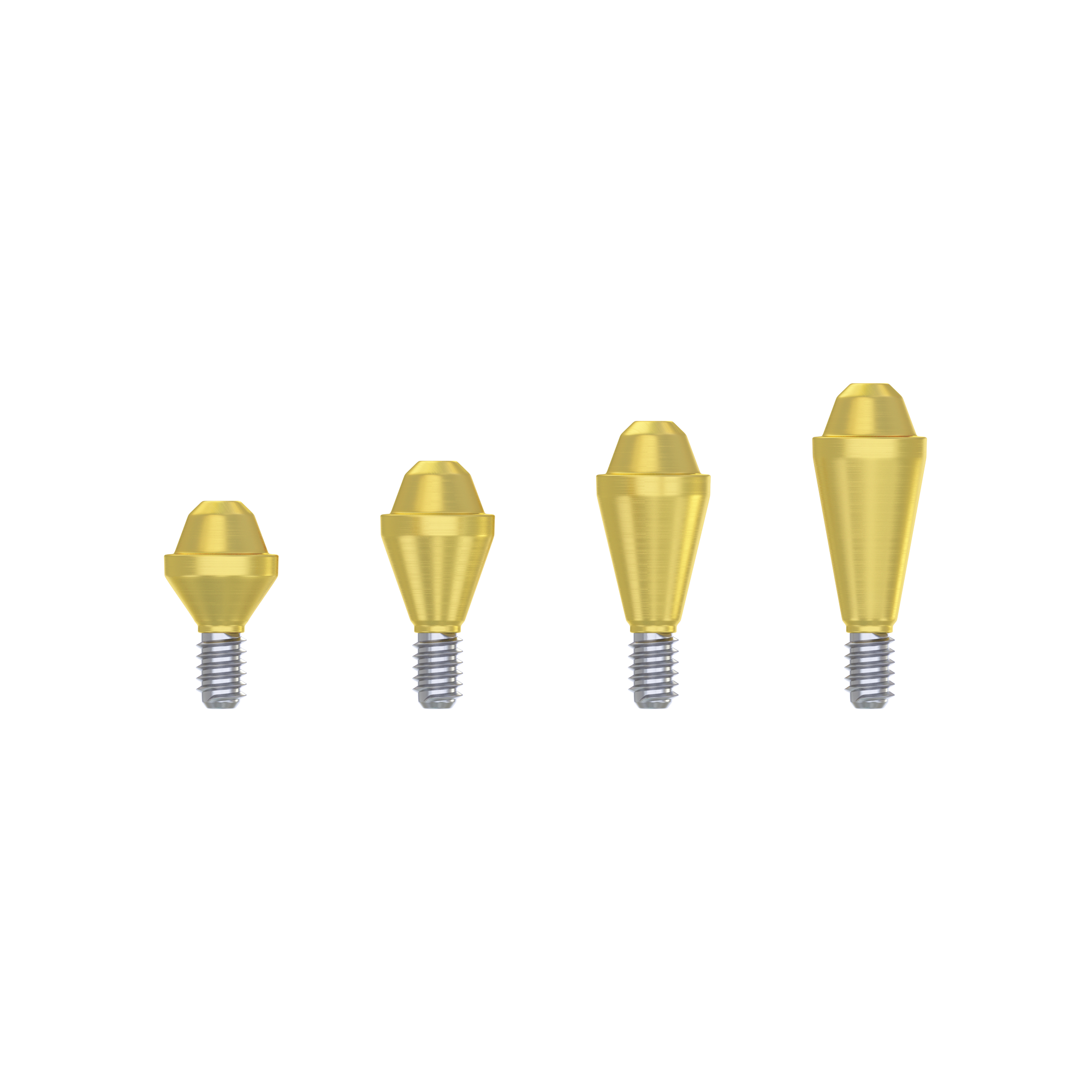 DIP Premium Straight Multi Unit Abutment (M1.6) 4.7mm Full Set - Conical Connection NP Ø3.5mm