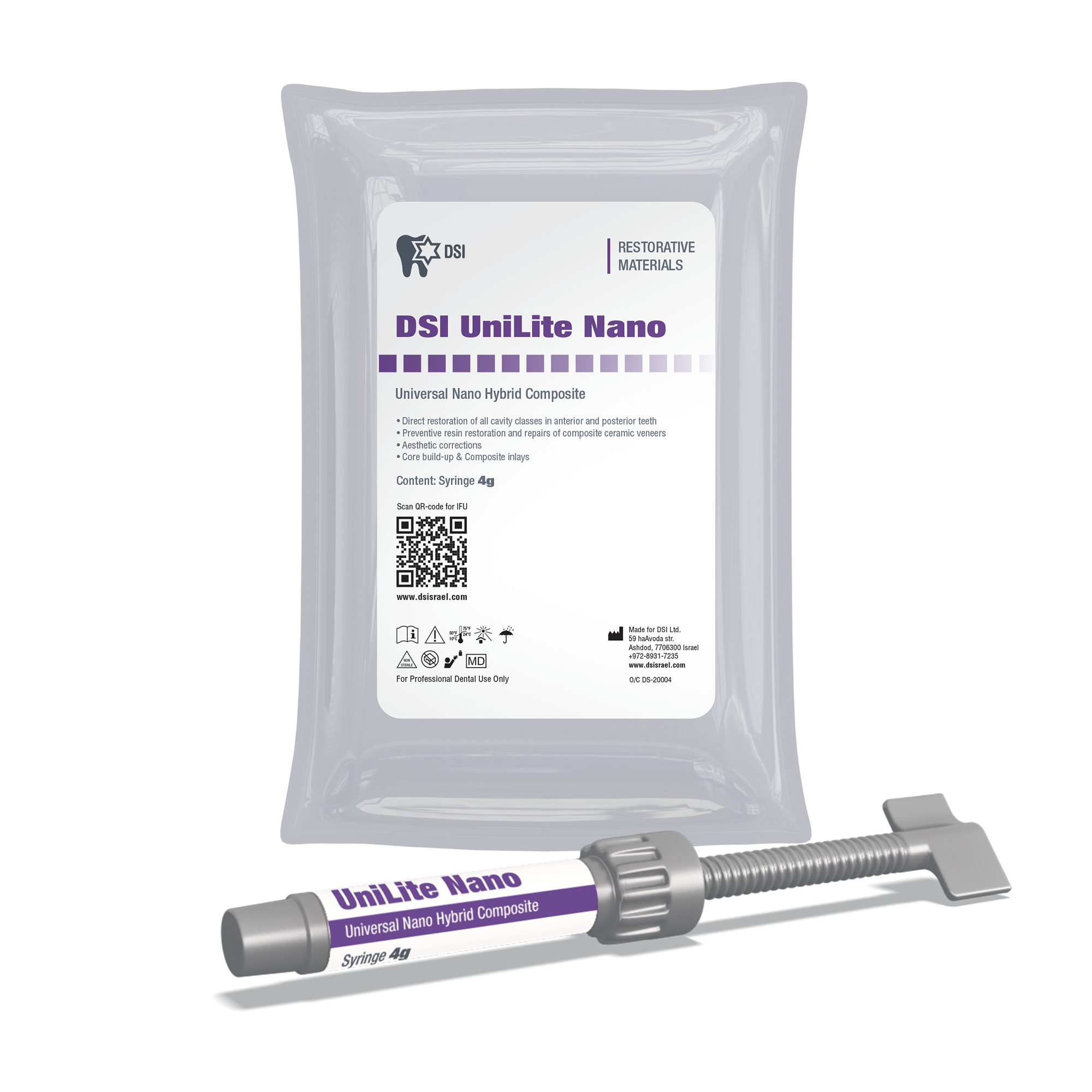 DSI UniLite Nano Hybrid Universal Composite For Gingiva Restoration 4g