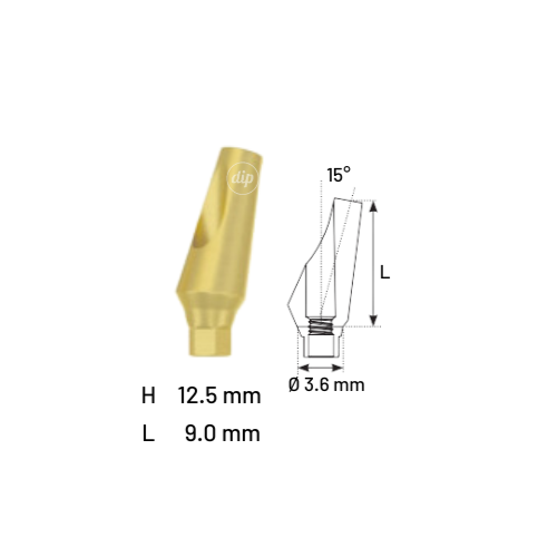 15° Angled Abutment for Nobel Active® RP 4.3