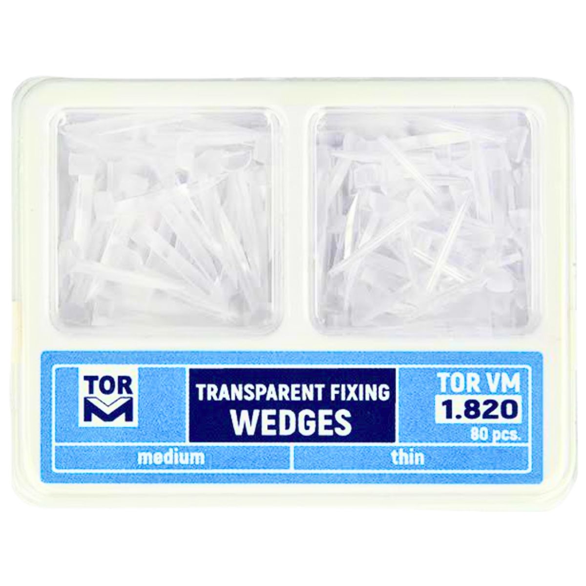 Tor VM Transparent Fixing Wedges Medium and Thin 80pcs