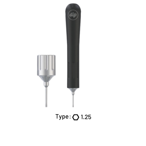 Manual Screwdriver for Prosthetics - Long Handle