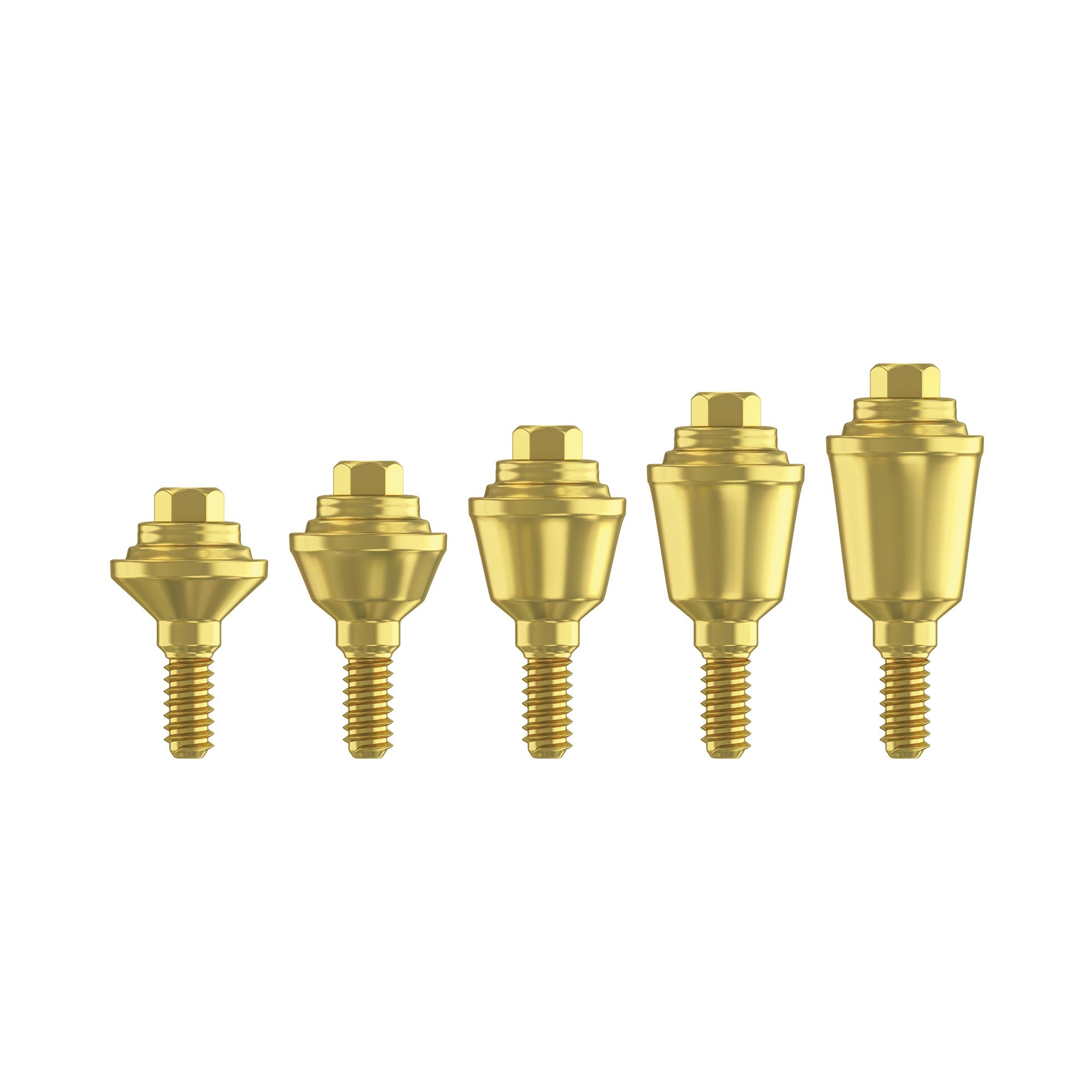 DIP Narrow Premium Straight Multi Unit Abutment Top Hex (M1.4) 4.9mm - Internal Hex Ø2.00mm