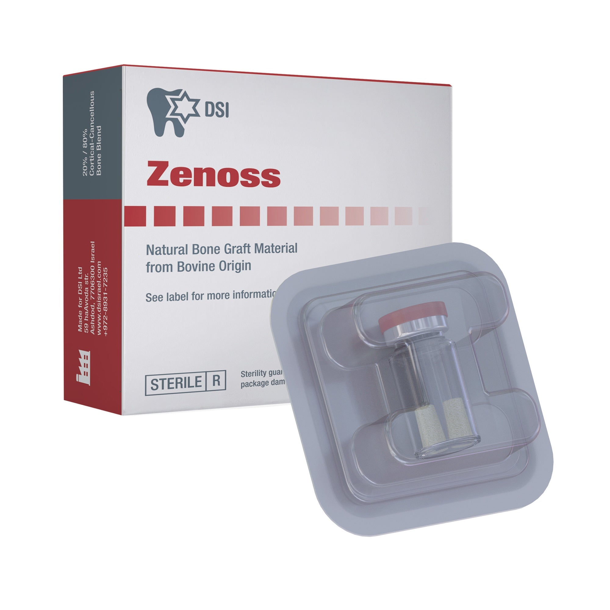 DIP Zenoss Bovine Natural Bone Graft Cortical-Cancellous Mix Cones