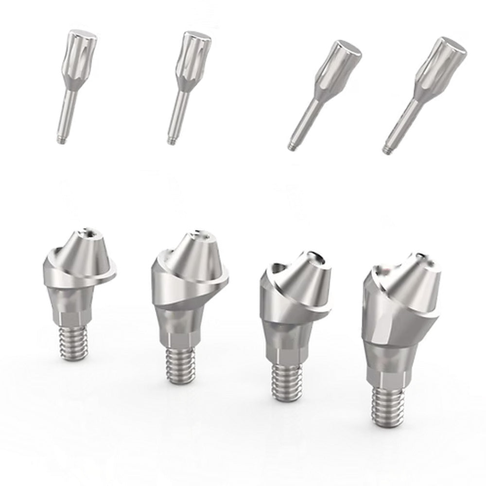 17° Angulated Multi-Unit Abutment Osstem TS / Hiossen ET Regular 2.5mm - Complete Kit with Abutments and Copings