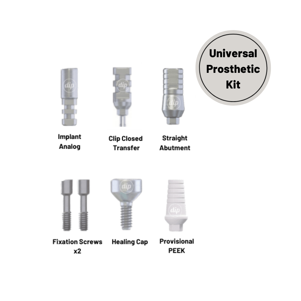 Full Universal Prosthetic Kit for Internal Hex RP 3.5mm