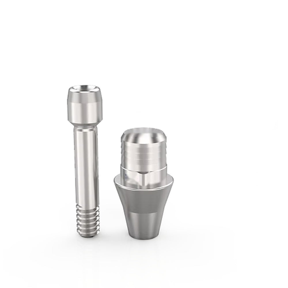 Ti-Base CAD/CAM Abutment for Osstem TS / Hiossen ET - Mini Platform, with titanium fixation screw