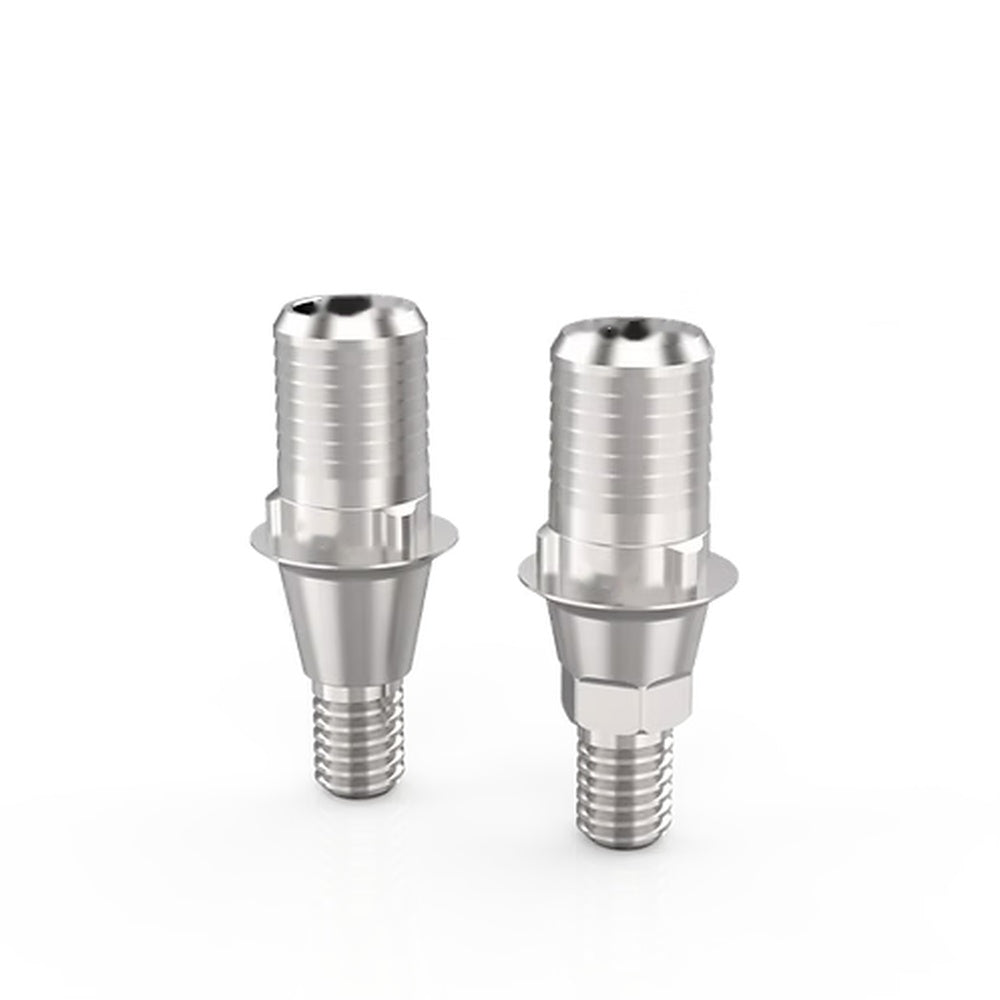 Ti-Base CAD/CAM Abutment for Osstem TS / Hiossen ET - Regular Platform, Rotational and Anti-Rotational versions side by side