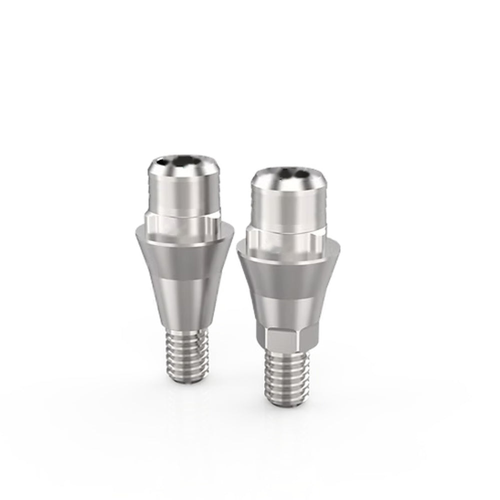 Ti-Base CAD/CAM Abutment for Osstem TS / Hiossen ET - Regular Platform, Rotational and Anti-Rotational versions side by side