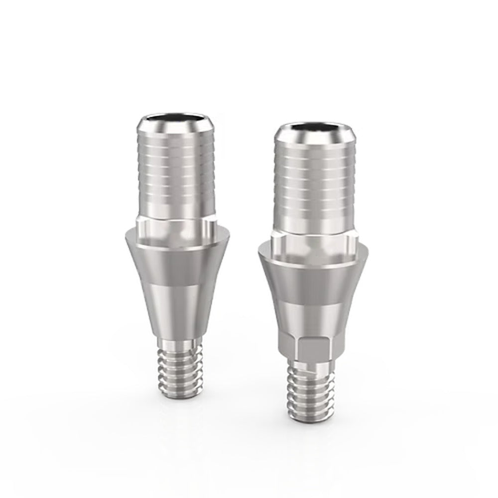 Ti-Base CAD/CAM Abutment for Osstem TS / Hiossen ET - Regular Platform, Rotational and Anti-Rotational versions side by side