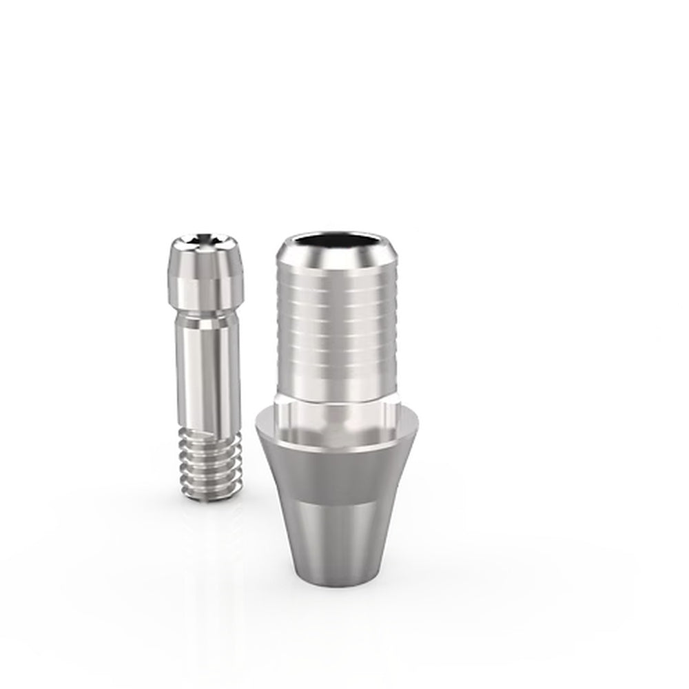 Ti-Base CAD/CAM Abutment for Osstem TS / Hiossen ET - Regular Platform, with titanium fixation screw