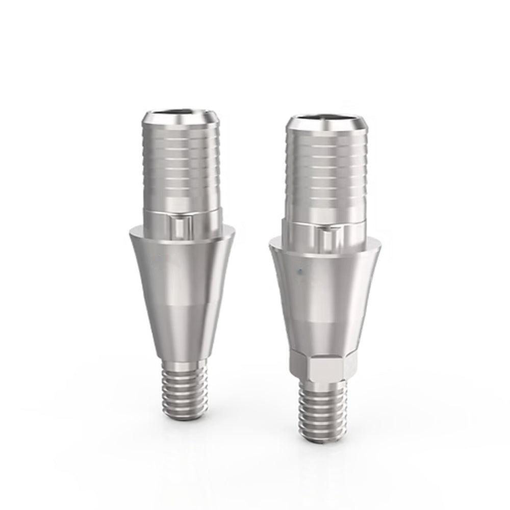 Ti-Base CAD/CAM Abutment for Osstem TS / Hiossen ET - Regular Platform, Rotational and Anti-Rotational versions side by side