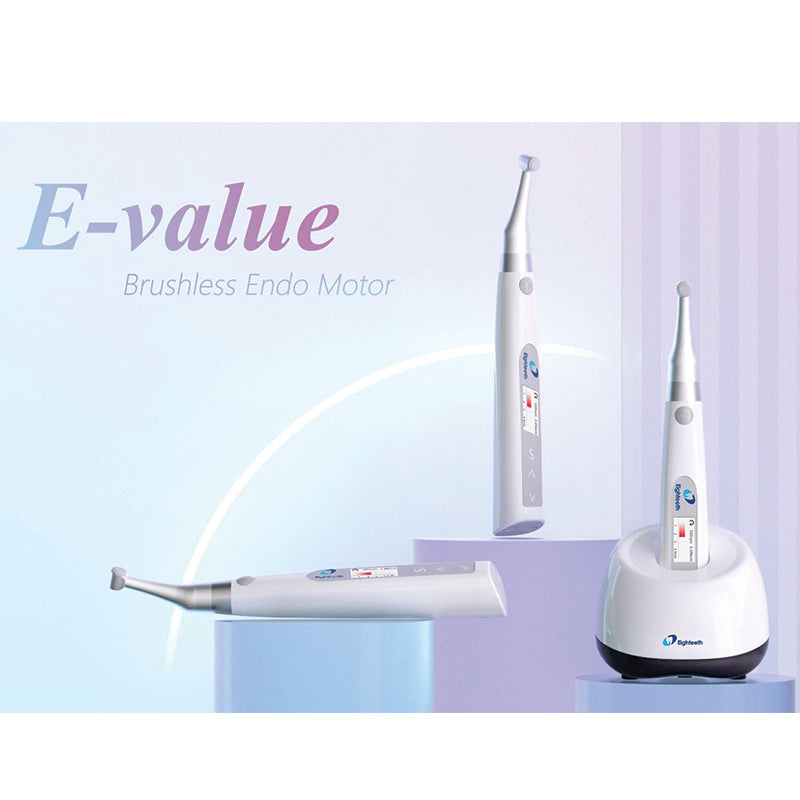 Eighteeth E-Value brushless endo motor handpiece and charging base