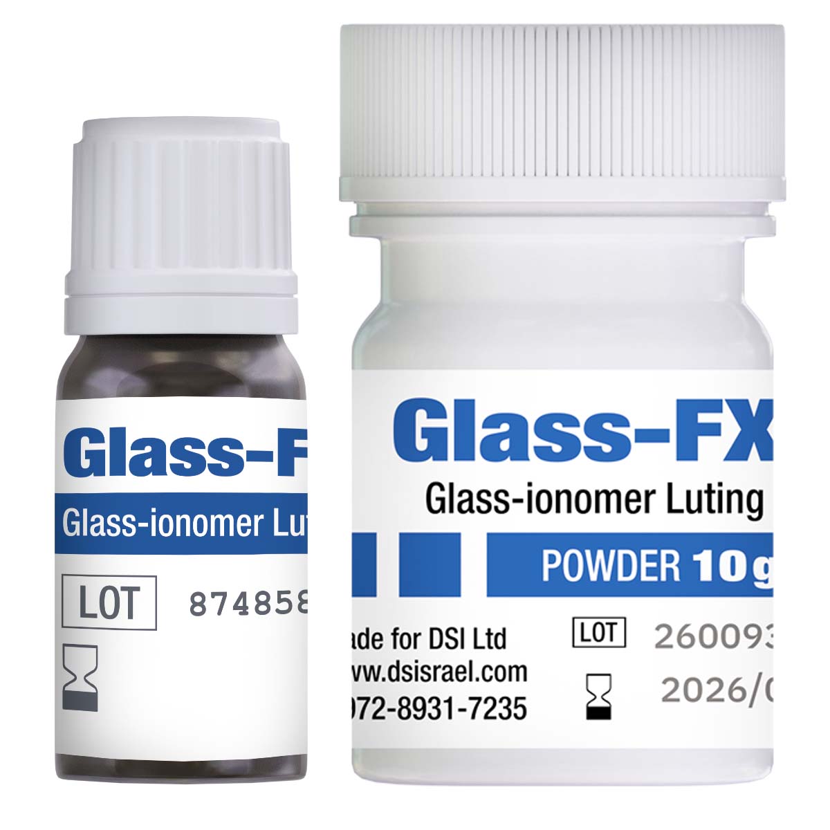 DIP Glass FX Glass-Ionomer Luting Cement Mini Powder Liquid 10g 7ml