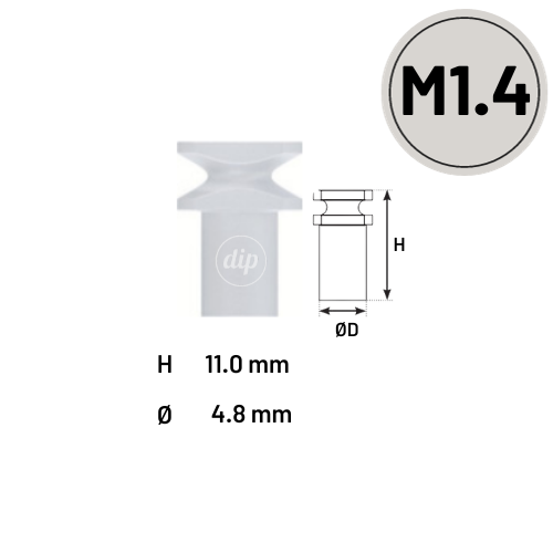 Snap-On Transfer for Multi-Unit Abutment M1.4 For Internal Hex RP 3.5