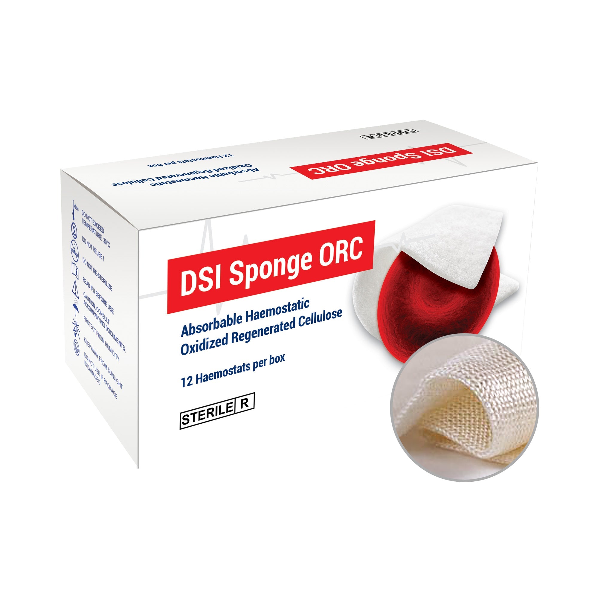 DIP ORC Sterile Absorbable Hemostatic Sponge KNIT