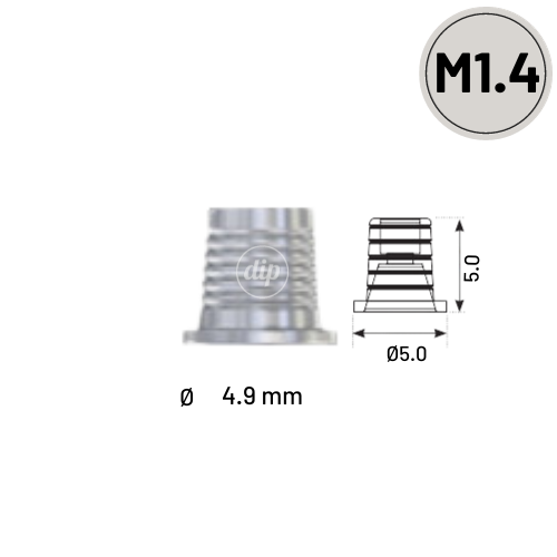 CAD/CAM Ti-Base for Multi-Unit Abutment M1.4 - Internal Hex RP 3.5